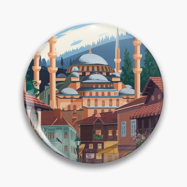 Item preview, Bursa Vintage Travel Poster designed and sold by TravelerRat.