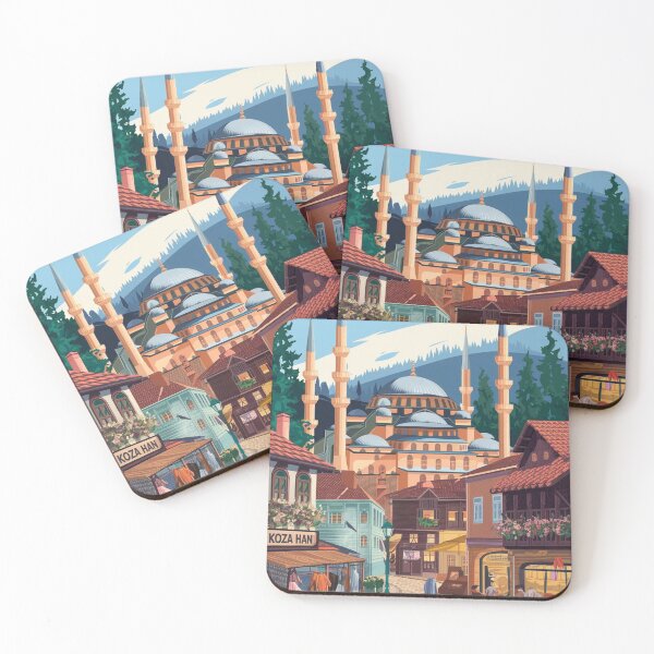 Item preview, Bursa Vintage Travel Poster designed and sold by TravelerRat.