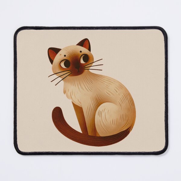 Item preview, Children’s book style Siamese cat  designed and sold by ColorfulMouse.