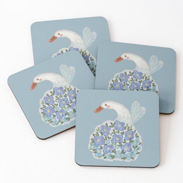 Item preview, Duck Fairy, Duck in Blue Flowers, Forget-me-not Flowers, Blue Flowers, Animals and Flowers, designed and sold by Dormitria.