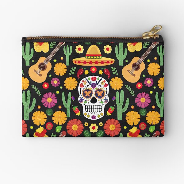 Item preview, Colorful sugar skulls and floral pattern designed and sold by Haji  Kamora.