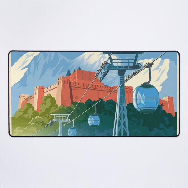 Item preview, Grenoble Vintage Travel Poster designed and sold by TravelerRat.