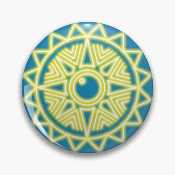 Item preview, Neon effect sun design #2 blue background designed and sold by PEB-creative24.