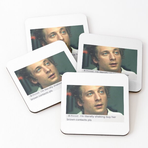 Item preview, Jeremy Allen White "The Bear" buy her brown contacts designed and sold by sapphostickers.