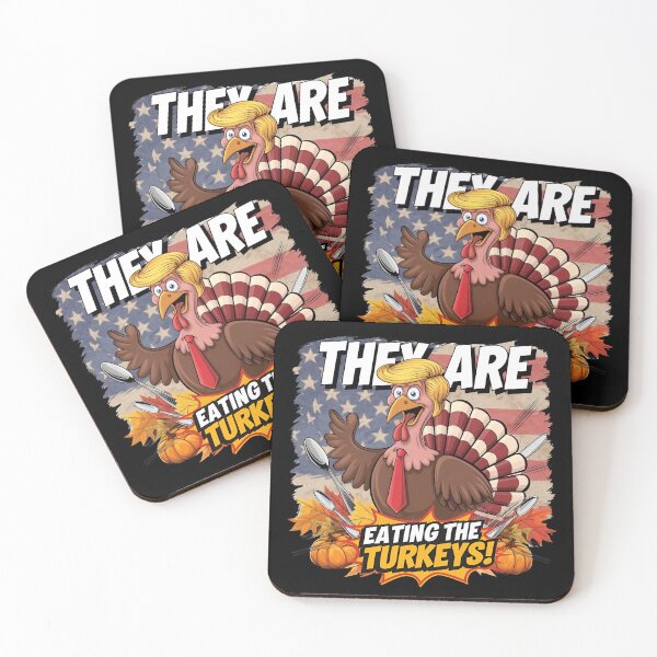 Item preview, They Are Eating The Turkeys Funny Thanksgiving designed and sold by ZyziowskyArt.