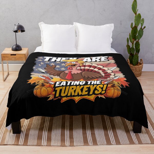 Item preview, They Are Eating The Turkeys Funny Thanksgiving designed and sold by ZyziowskyArt.