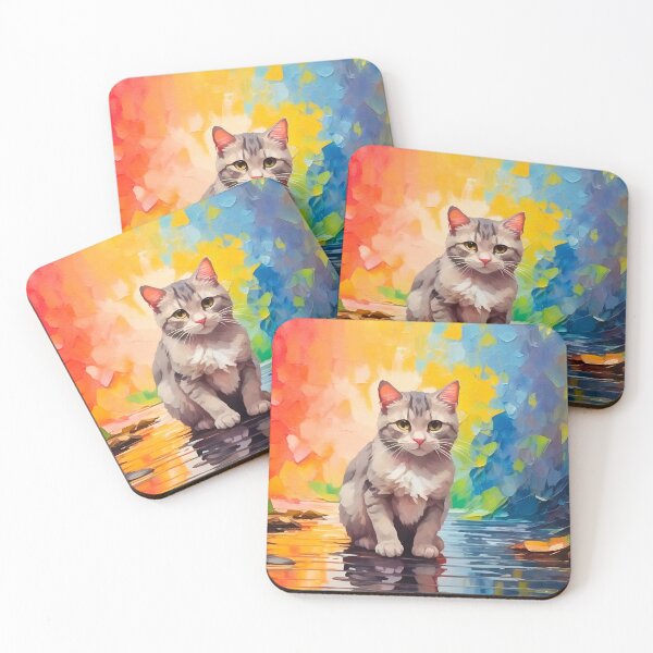 Item preview, Oil painting cat art 001 designed and sold by Alan Javier Cordoba Espinosa.