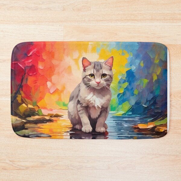 Item preview, Oil painting cat art 001 designed and sold by Alan Javier Cordoba Espinosa.
