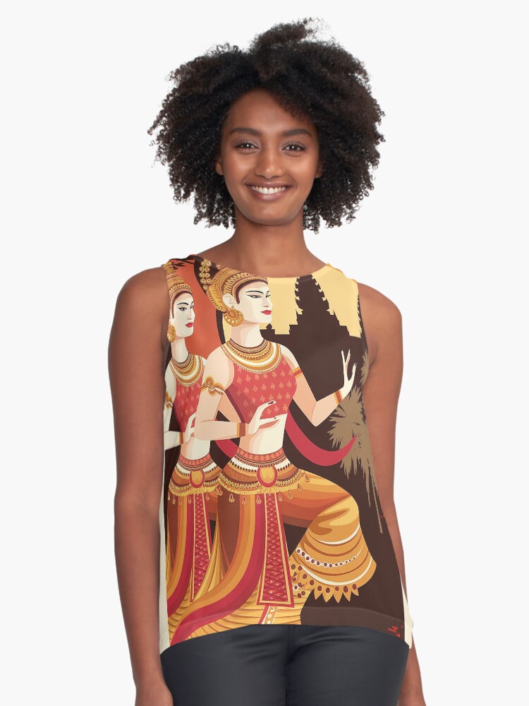 Item preview, Sleeveless Top designed and sold by TravelWish.