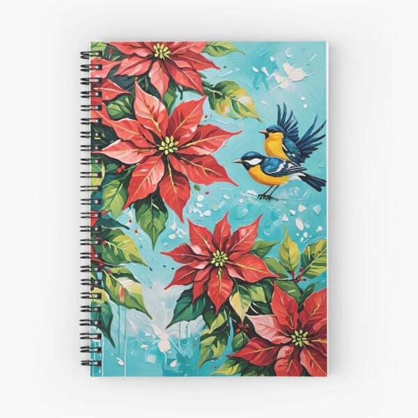 Item preview, Blue Birds and Poinsettia designed and sold by Jasna Dragun.
