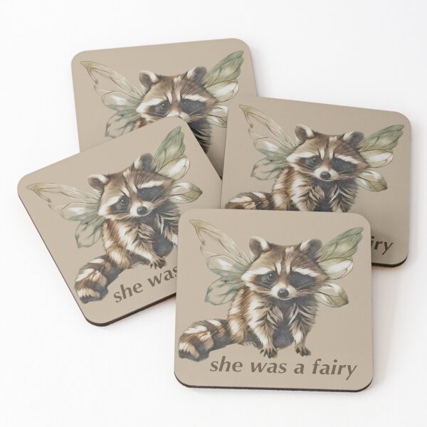 Item preview, She Was A Fairy, Baby Raccoon designed and sold by velvetearth.