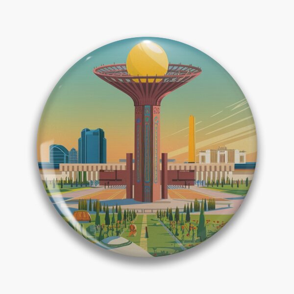 Item preview, Astana Vintage Travel Poster designed and sold by TravelerRat.