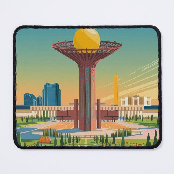 Item preview, Astana Vintage Travel Poster designed and sold by TravelerRat.