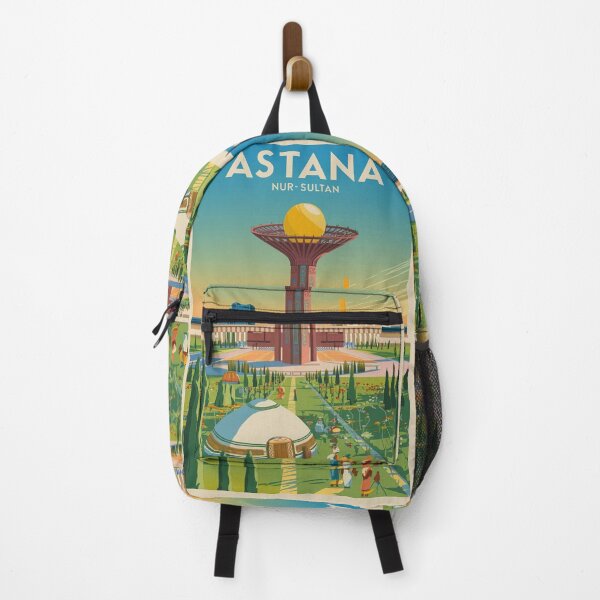 Item preview, Astana Vintage Travel Poster designed and sold by TravelerRat.