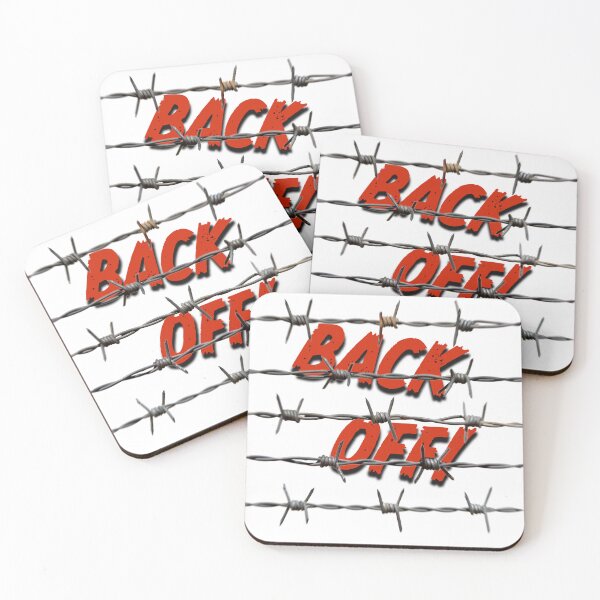 Item preview, Back Off!  behind barbed wire designed and sold by BIGPIX91011.