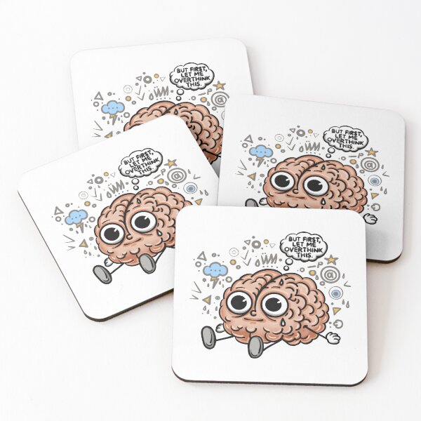 Item preview, But First Let Me Overthink This - Overstimulated Cute Brain designed and sold by OndeArt.