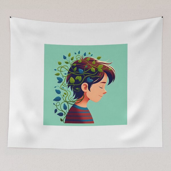 Item preview, I am growing up with my mind and my soul designed and sold by vectorillus.
