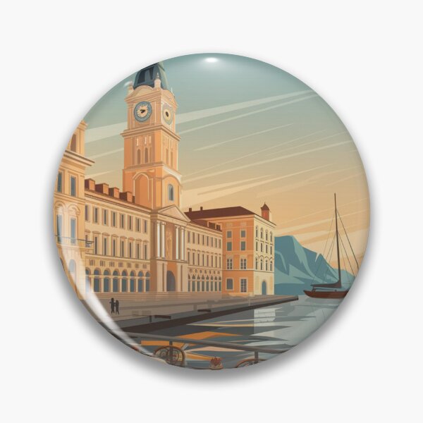 Item preview, Trieste Vintage Travel Poster designed and sold by TravelerRat.