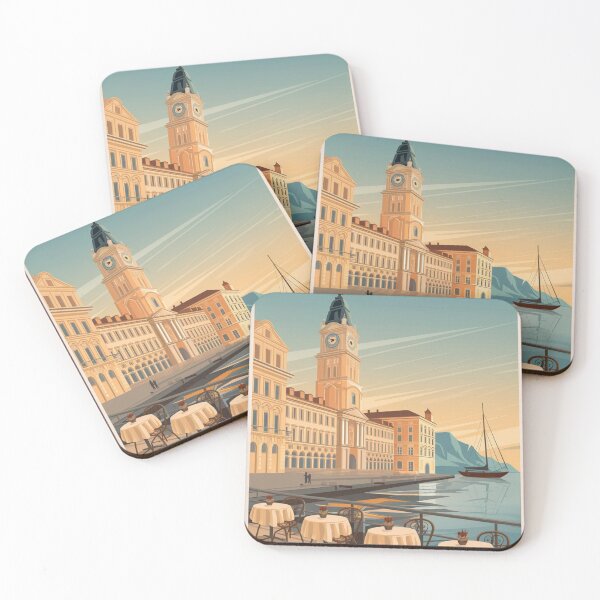 Item preview, Trieste Vintage Travel Poster designed and sold by TravelerRat.