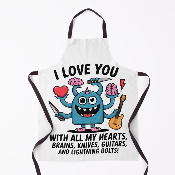 Item preview, Quirky Love Monster – Funny Multi-Arm Declaration Design designed and sold by Cherry-Cat.