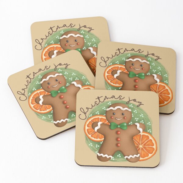 Item preview, Christmas Joy design beige designed and sold by AnnikaisDrawing.