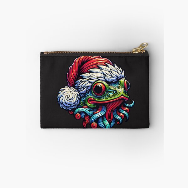 Item preview, Colorful Frog in Santa Hat designed and sold by AwesomeBeyondLimits.