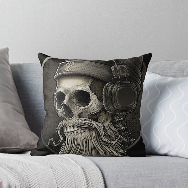 Item preview, Viking Vintage Skull Beard with Headphone  designed and sold by Winya.