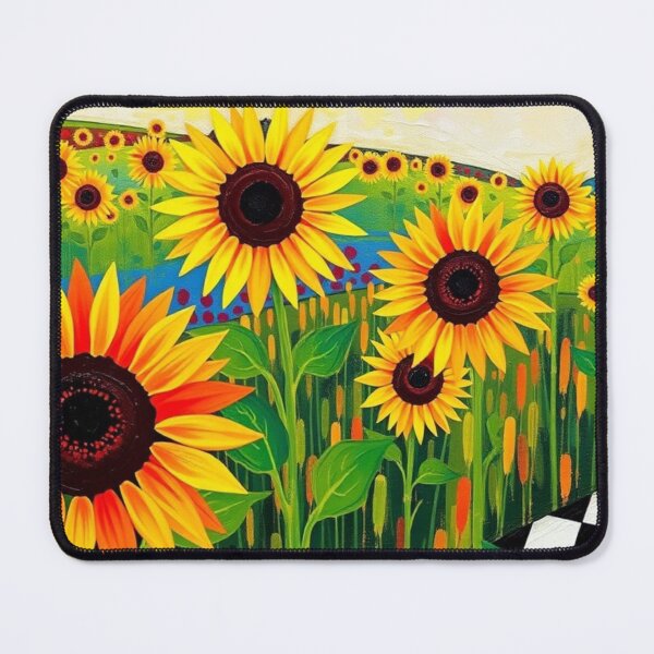 Item preview, Sunflower and checks designed and sold by GasconyPassion.