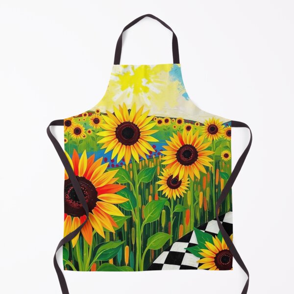 Item preview, Sunflower and checks designed and sold by GasconyPassion.