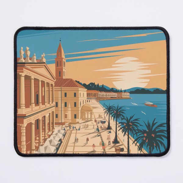 Item preview, Split Vintage Travel Poster designed and sold by TravelerRat.