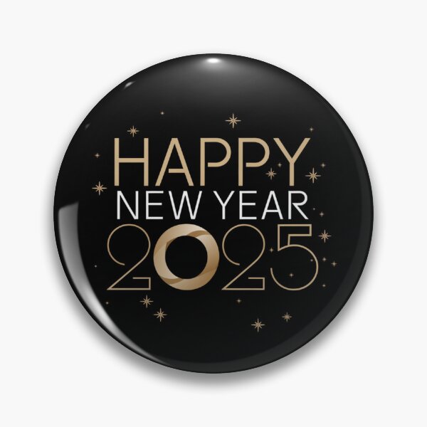 Item preview, Happy New Year 2025 designed and sold by FunkyCatDesigns.
