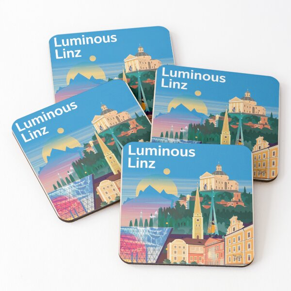 Item preview, Póster de viaje vintage de Linz designed and sold by TravelerRat.