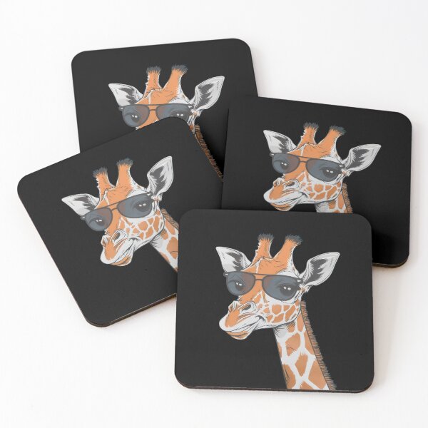 Item preview, Cool Giraffe with Sunglasses – Quirky Animal Art designed and sold by Pastel-Pulse.