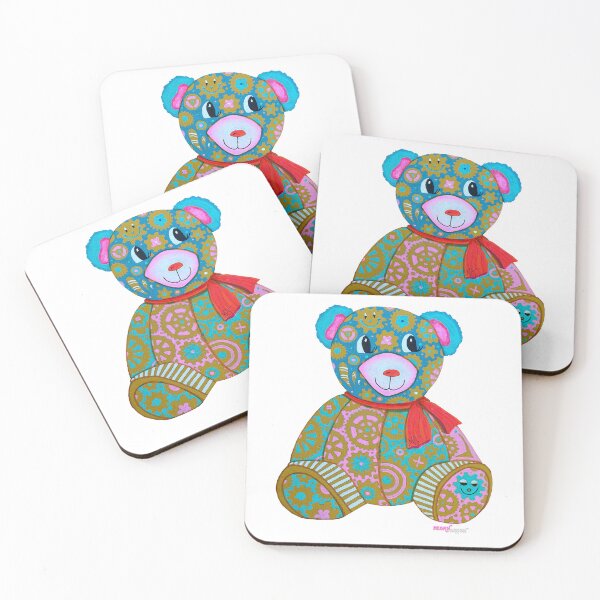 Item preview, Gear Bears Doodle Gears Geartopia Teddy Bear Art by MeganAroon designed and sold by MeganAroon.