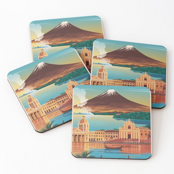 Item preview, Managua Vintage Travel Poster designed and sold by TravelerRat.
