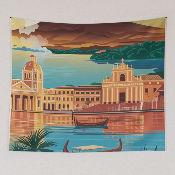 Item preview, Managua Vintage Travel Poster designed and sold by TravelerRat.