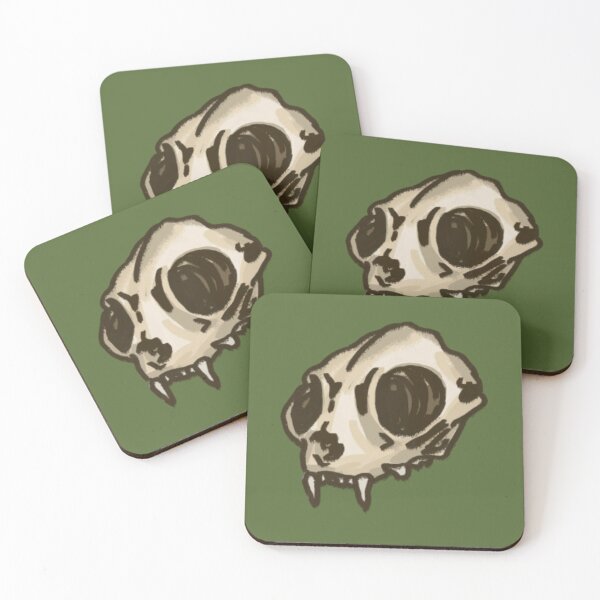 Item preview, raccoon skull designed and sold by small things club.