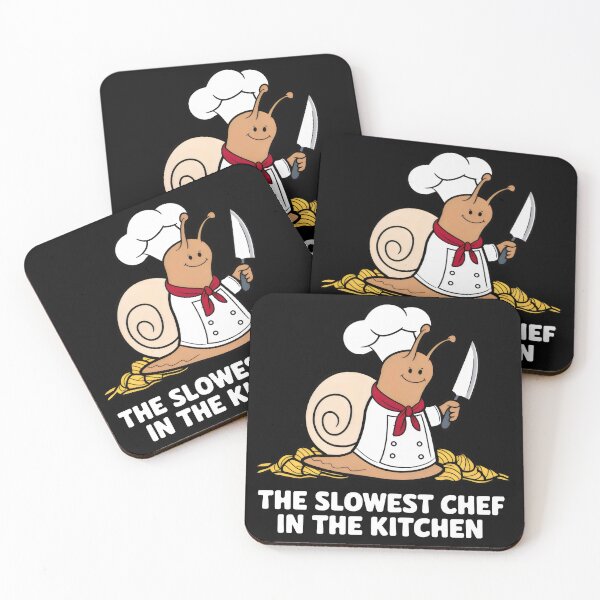 Item preview, Funny Snail Chef – Slowest Cook in the Kitchen Humor designed and sold by Pastel-Pulse.
