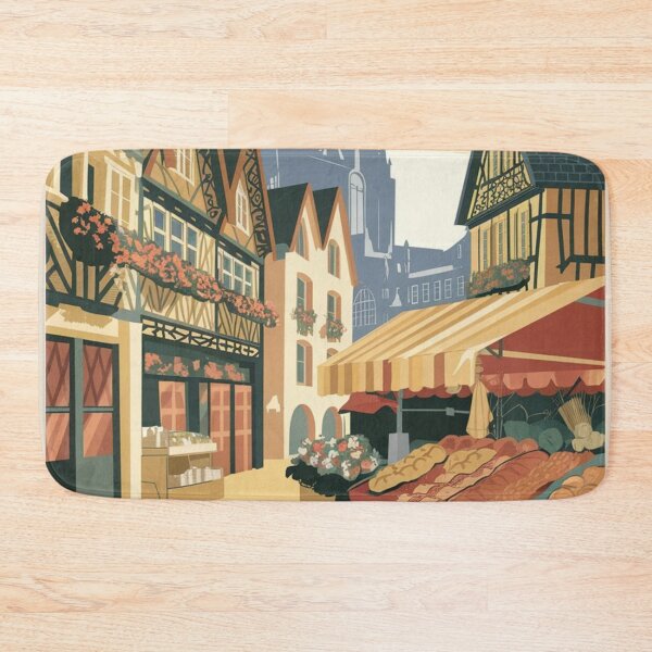 Item preview, Rennes Vintage Travel Poster designed and sold by TravelerRat.