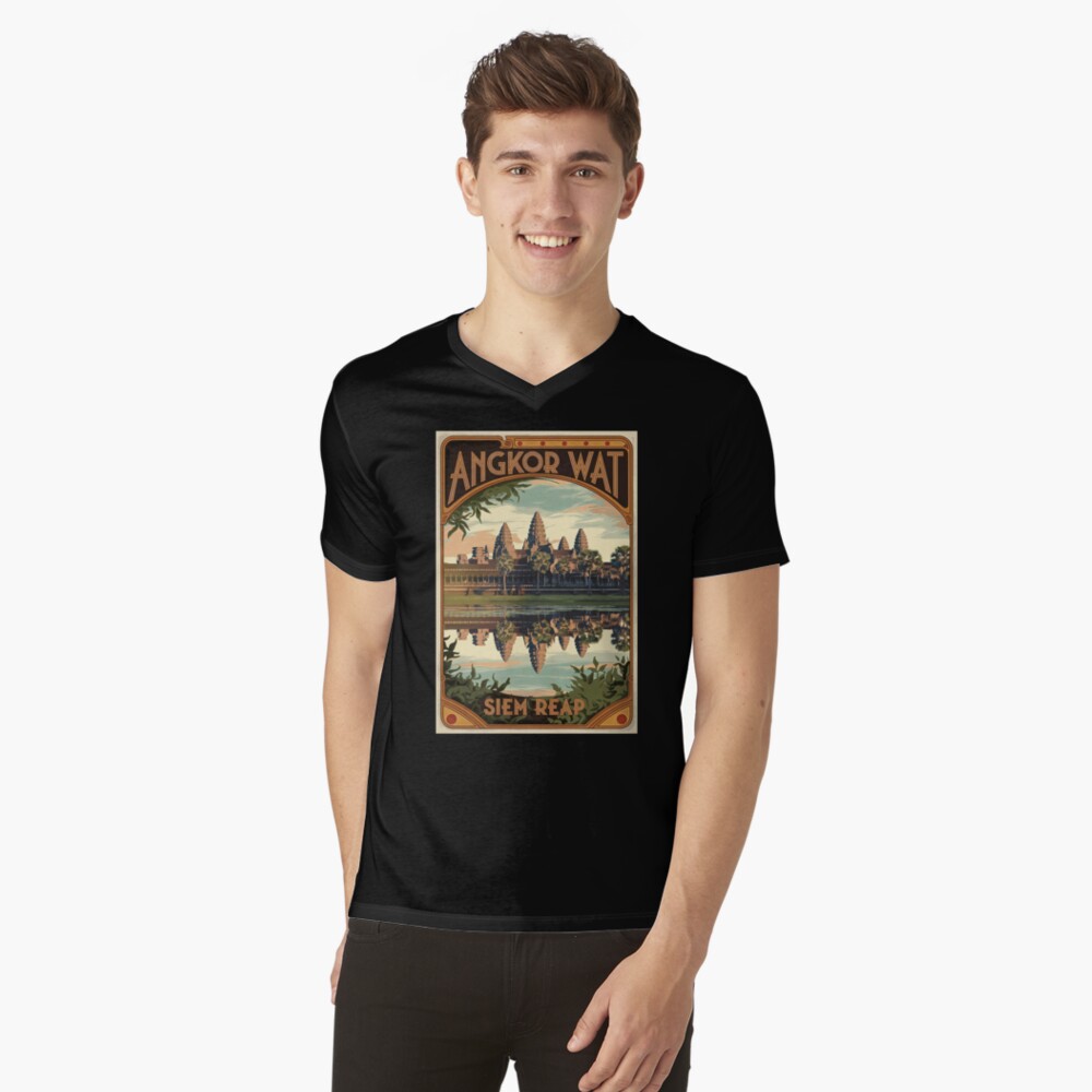 Item preview, V-Neck T-Shirt designed and sold by TravelWish.