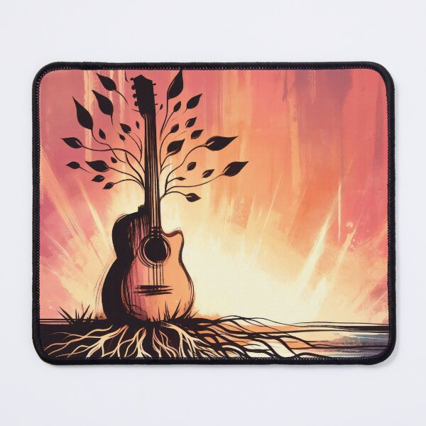 Item preview, Rooted Melody: Guitar with Branches Design designed and sold by Slick-Waffles.