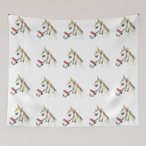 Item preview, White horse designed and sold by AquarelJanine.