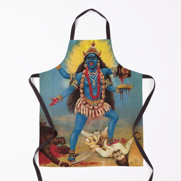 Item preview, Goddess Kali Art Print by Ravi Varma. Remastered designed and sold by el-padre.