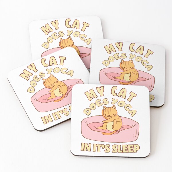 Item preview, My cat does yoga in its sleep designed and sold by BritishDelights.