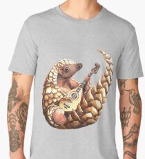 Pangolin playing the Mandolin Men's Premium T-Shirt
