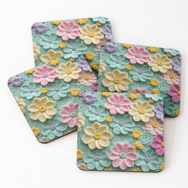 Item preview, Floral Woven Crochet Tessellation Pattern, Repeating Design designed and sold by ruiztiger70.