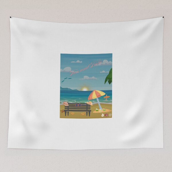 Item preview, Beach Theme - 'Fun and Frolic' graphical poster. designed and sold by DucereCreations.