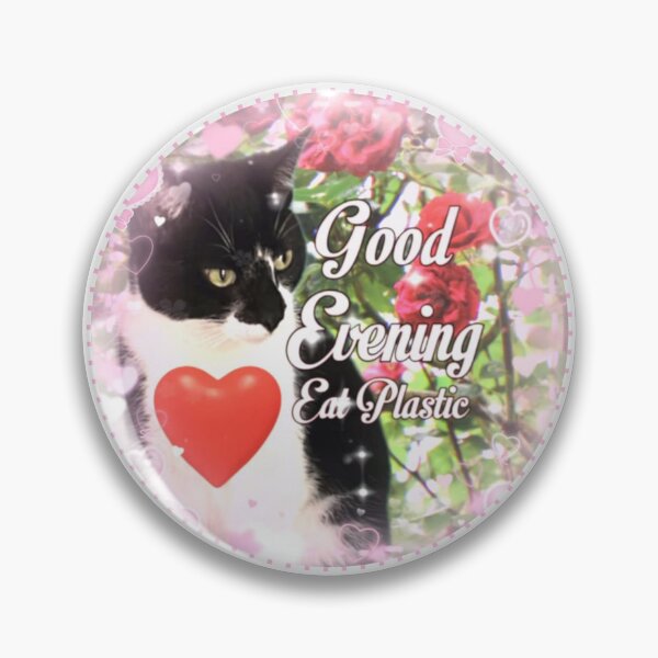 Item preview, Good Evening, Eat Plastic Cat Lace Circle  designed and sold by ellanely.