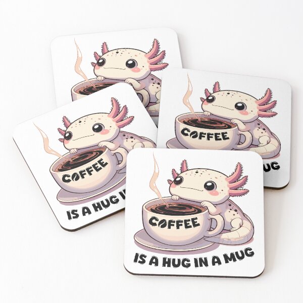 Item preview, Axolotl Coffee Hug Mug Gift designed and sold by Pineapple-Tree.