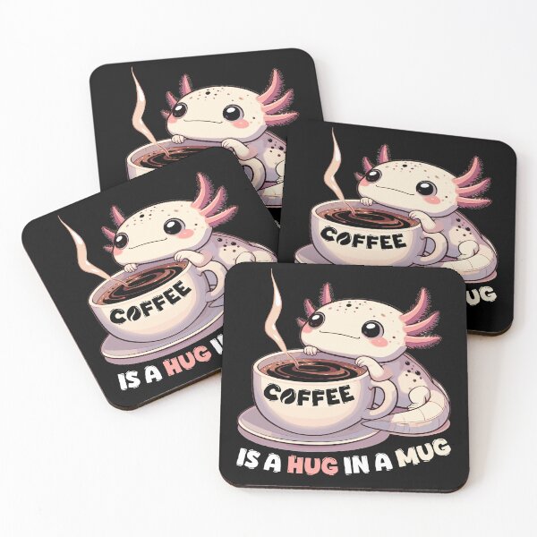 Item preview, Axolotl Coffee Hug Mug Gift designed and sold by Pineapple-Tree.